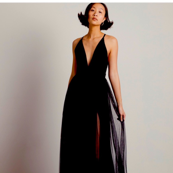 Brand new, never worn. Black long open back dress - Picture 2 of 2